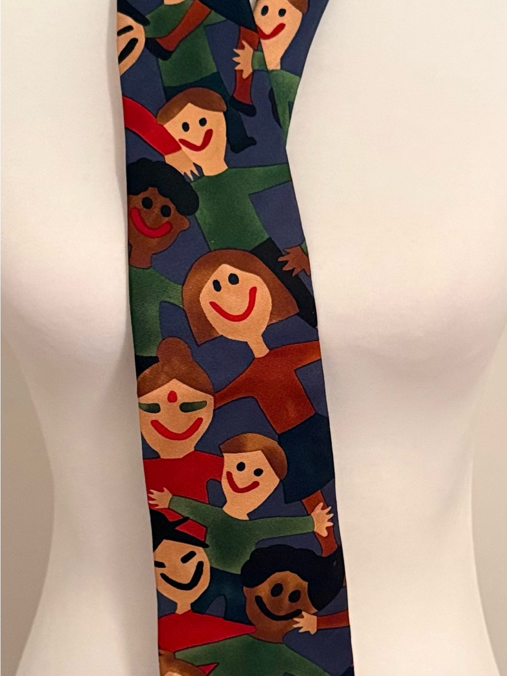 Colorful Kids Character Tie by Save the Children, multicolor